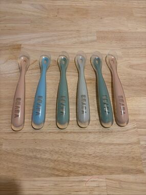 Beaba Soft-Tip 1st Stage Infant Feeding Spoons - 6 Pack